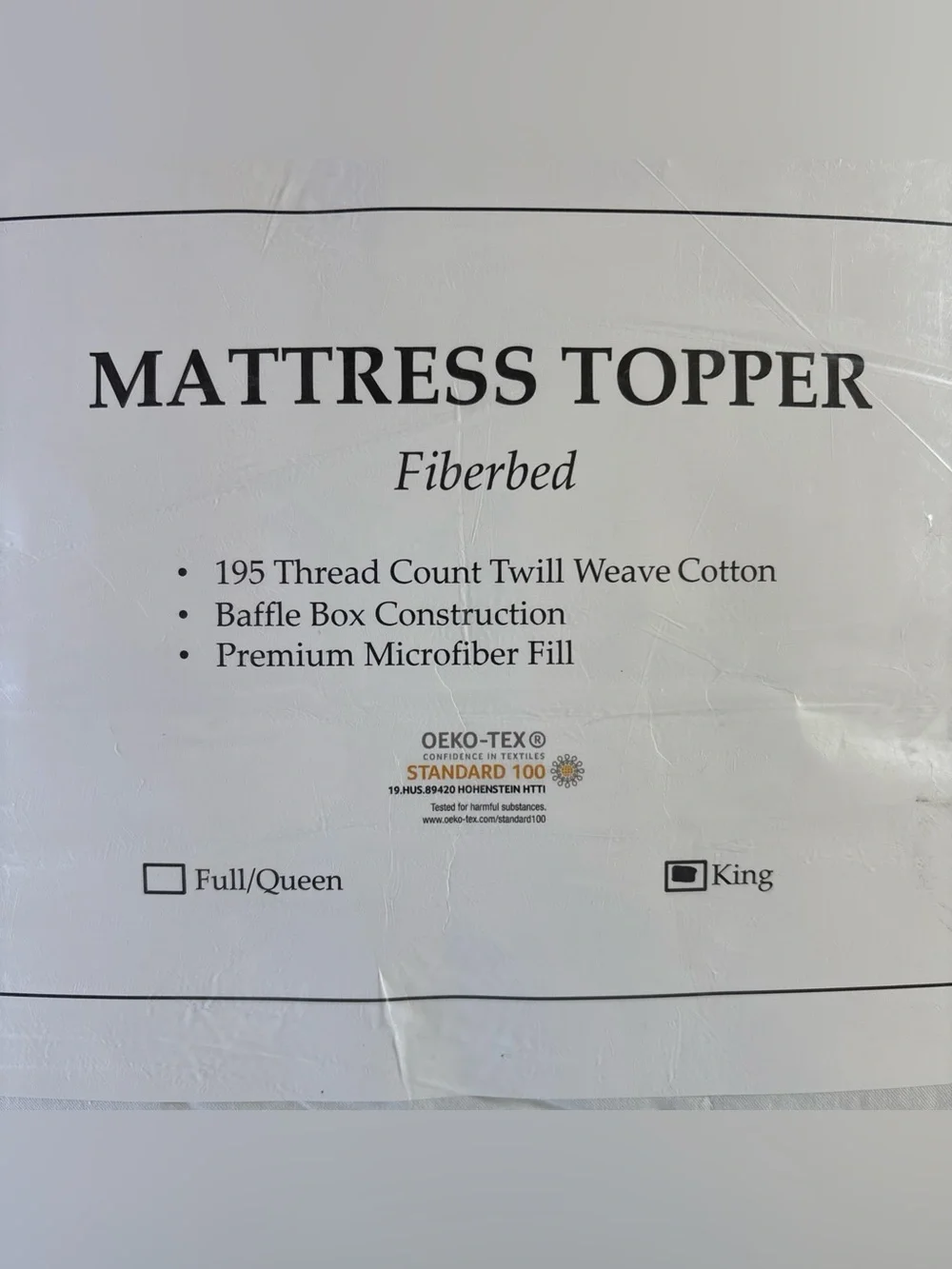 Quince Premium Down Alternative Mattress Topper King